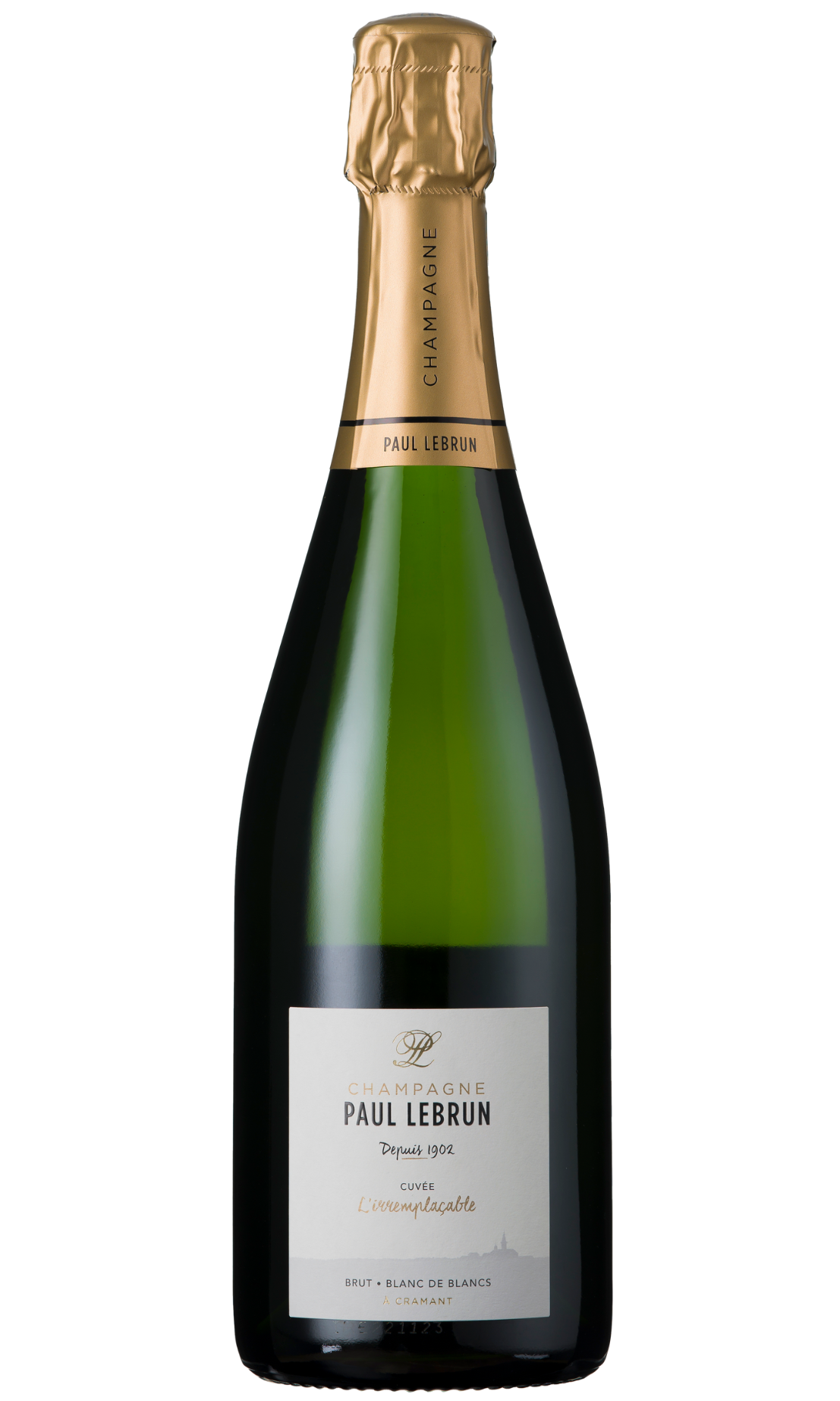 Champagne Paul Lebrun, Blanc de Blancs Brut "L'Irremplaçable"