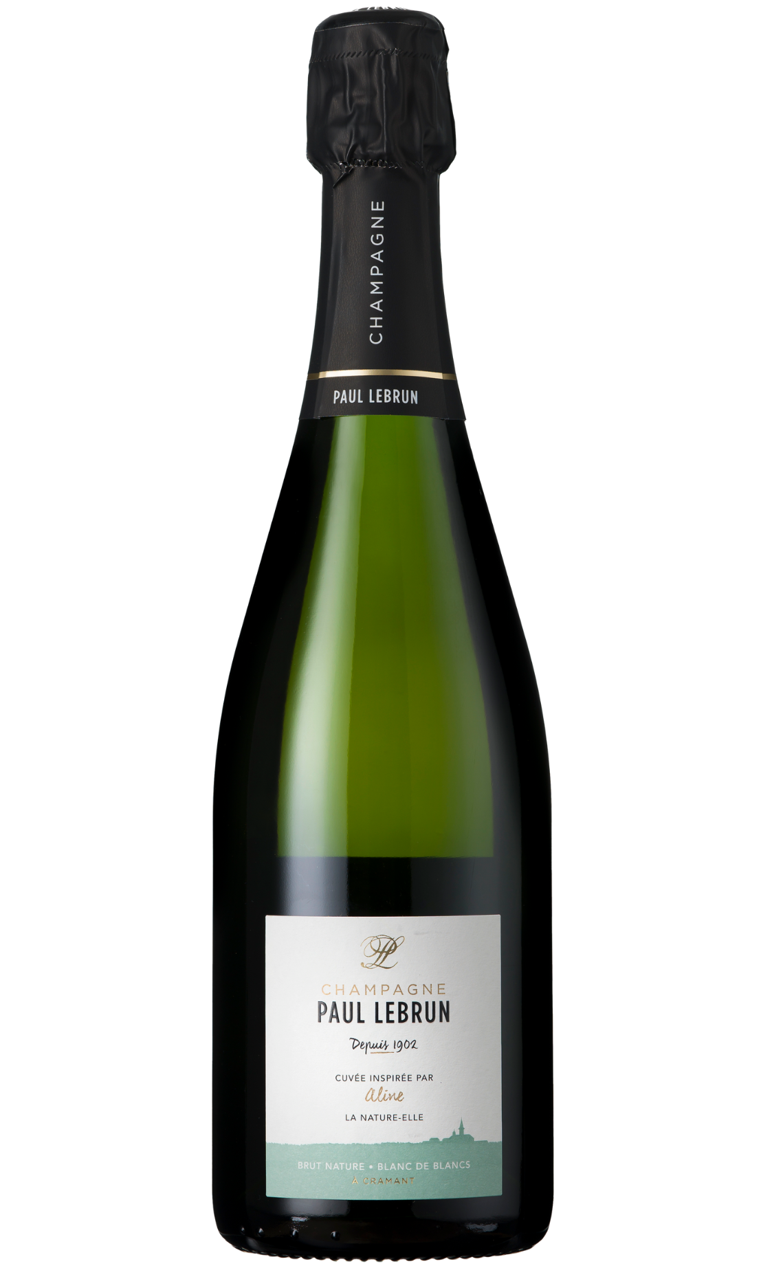 Champagne Paul Lebrun, Blanc de Blancs Brut Nature, "Aline la Nature"