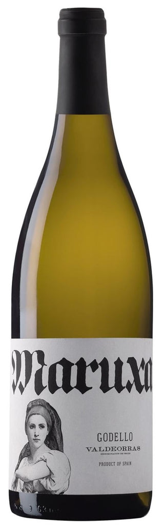 Bottle of Godello white wine from Maruxa in Valdeorras, Spain